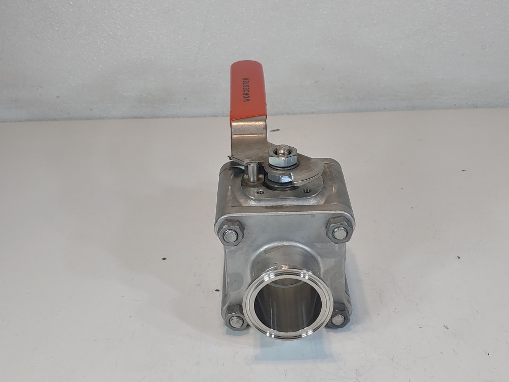 Worcester 2" Full-Port Tri-Clamp End Ball Valve 2 WK7466TTC RO