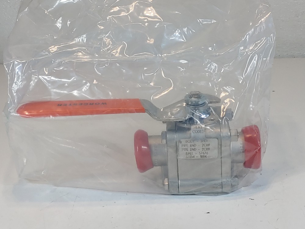 Worcester 1-1/2"" Full-Port Tri-Clamp End Ball Valve WK7466TTC RO