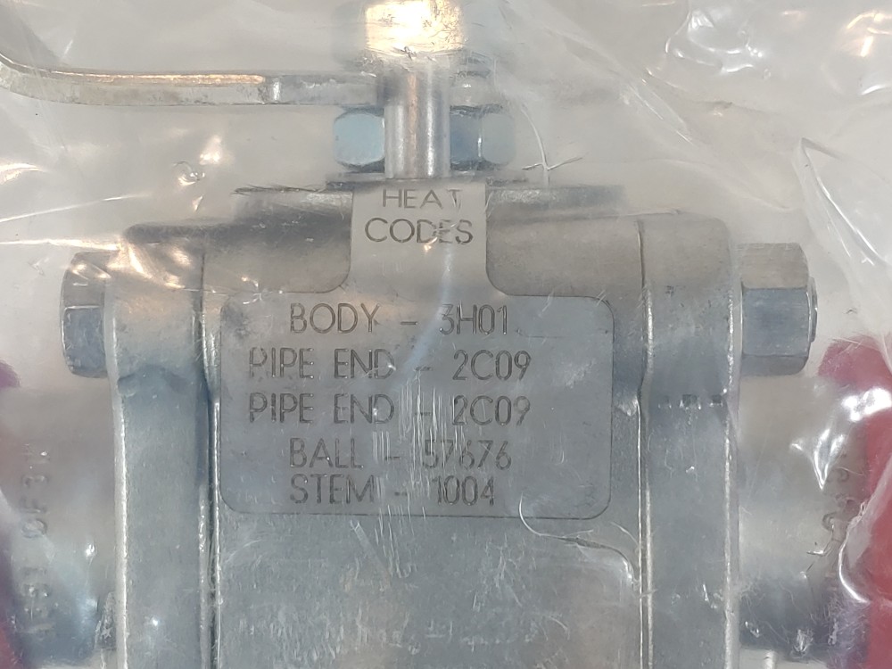 Worcester 1-1/2"" Full-Port Tri-Clamp End Ball Valve WK7466TTC RO