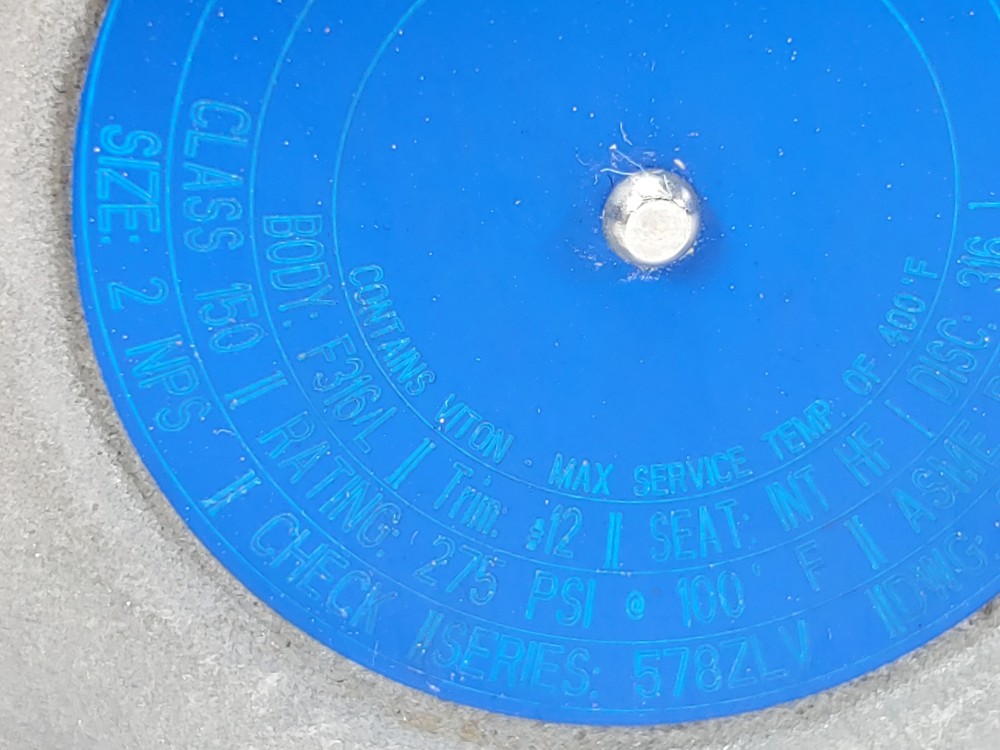Vogt 2" 150# Flanged Piston Check Valve GPB18FC000AV R00