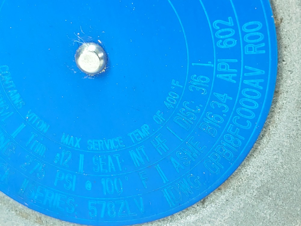Vogt 2" 150# Flanged Piston Check Valve GPB18FC000AV R00