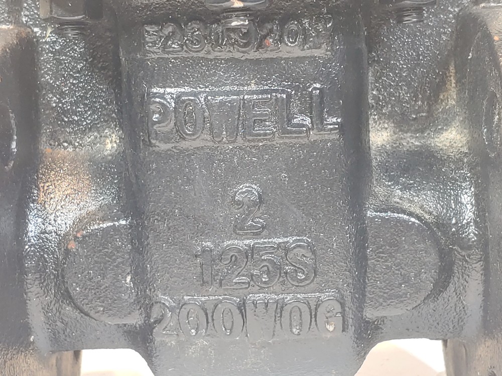 Powell 2" 125# Cast Iron Flanged Gate Valve,  Figure# 1793