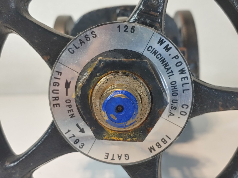 Powell 2" 125# Cast Iron Flanged Gate Valve,  Figure# 1793