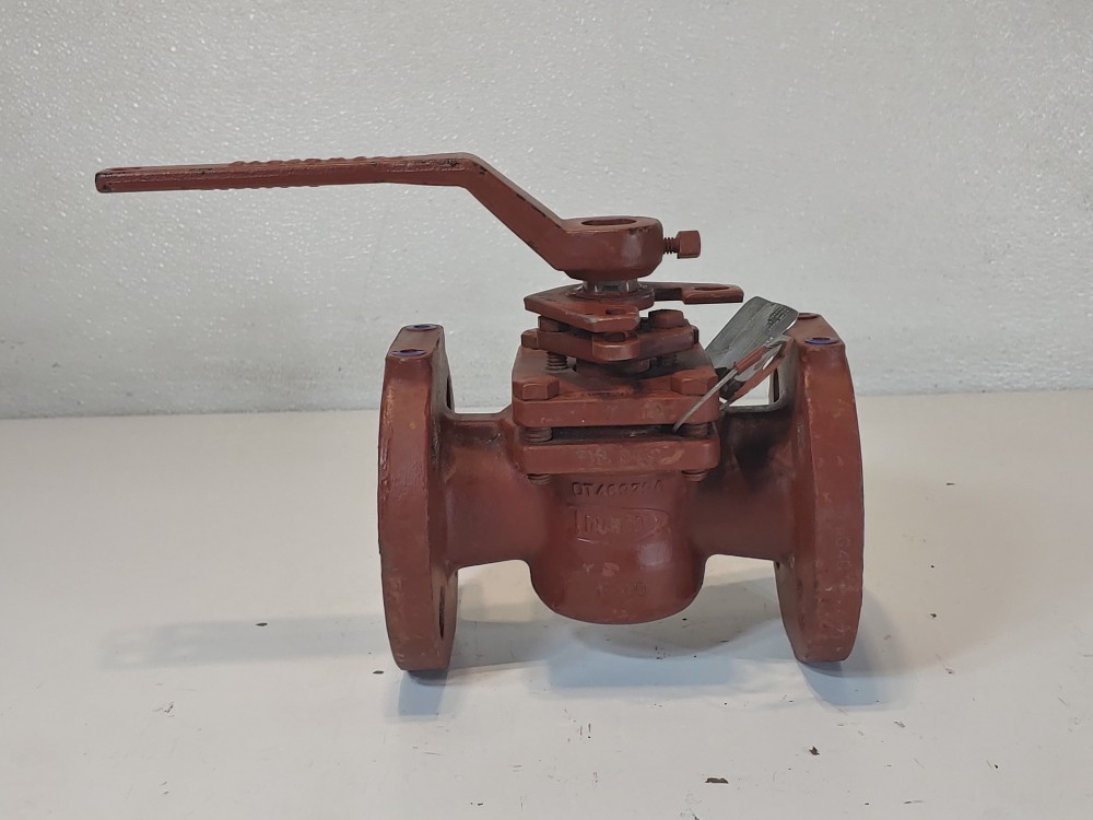 Flowserve Durco 1" 300# Flanged Plug Valve Code: 1-G4-31CB10T0M33AZQ-CM2083