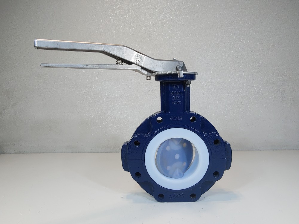 Adrem 4" Lined Wafer Butterfly Valve 4-A-L-D-T-M-V-SB