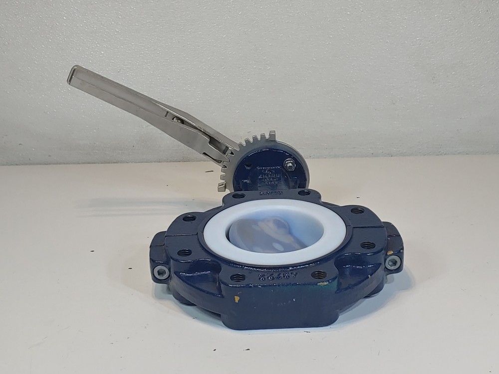 Adrem 4" Lined Wafer Butterfly Valve 4-A-L-D-T-M-V-SB