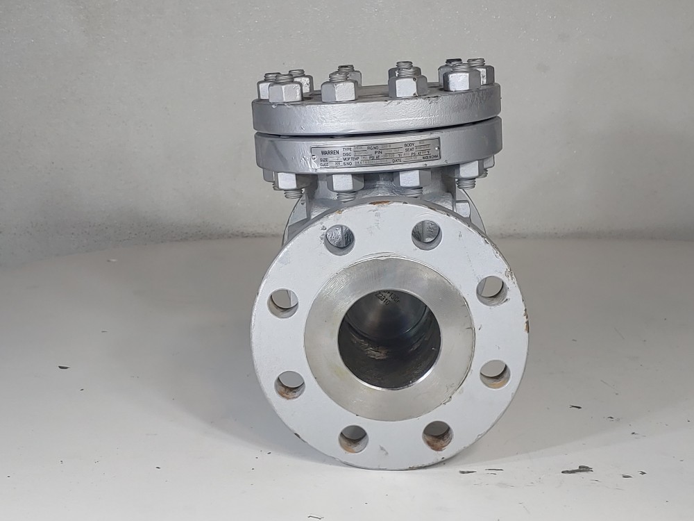 Warren 3" 300# RF WCB Flanged Check Valve Fig# 3305-8