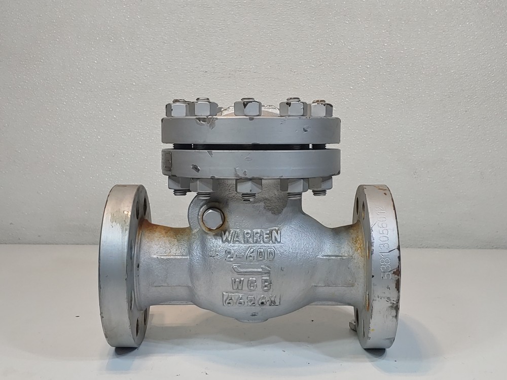 Warren 2" 600# RF WCB RF Flanged Check Valve Fig: 3605-8N 