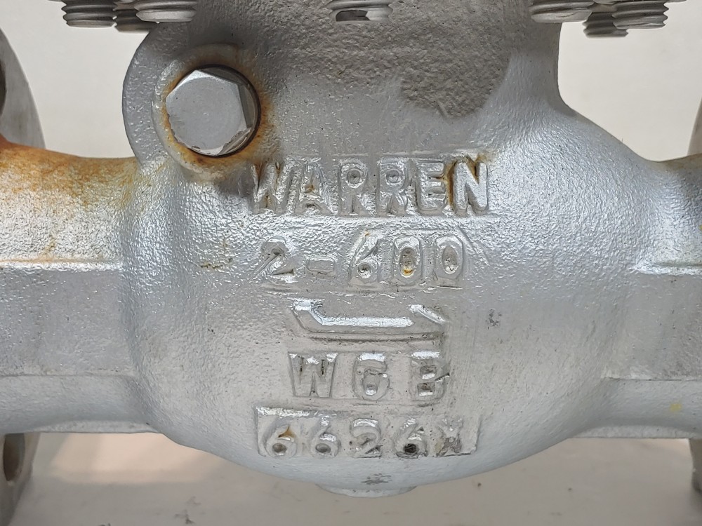 Warren 2" 600# RF WCB RF Flanged Check Valve Fig: 3605-8N 