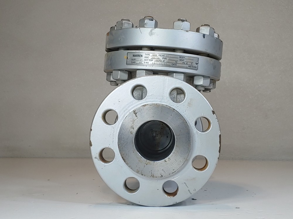 Warren 2" 600# RF WCB Flanged Check Valve Fig: 3605-8