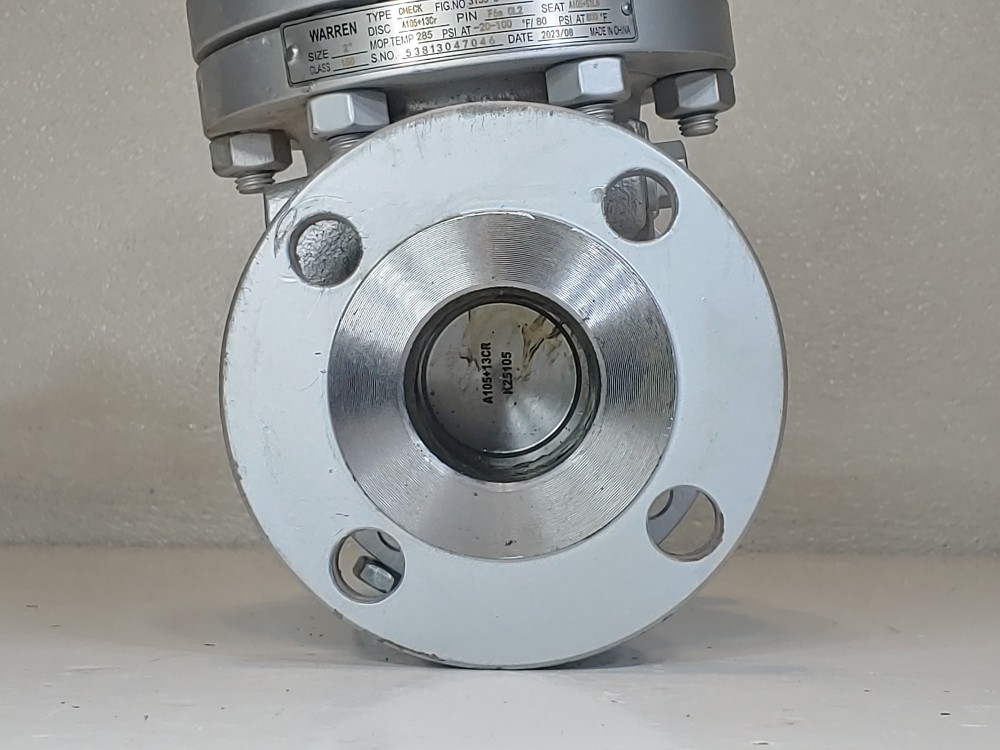 Warren 2" 150# RF Flanged WCB Check Valve Figure#: 3155-8