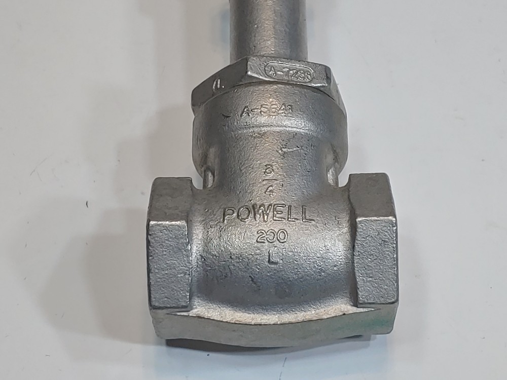 Powell 3/4" Threaded Ends 200L CF8M Gate Valve FIG#: 1832