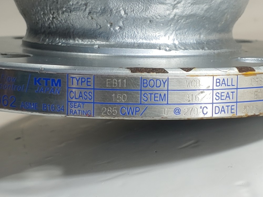 KTM 2" 150# RF Flanged WCB 2-PC Ball Valve