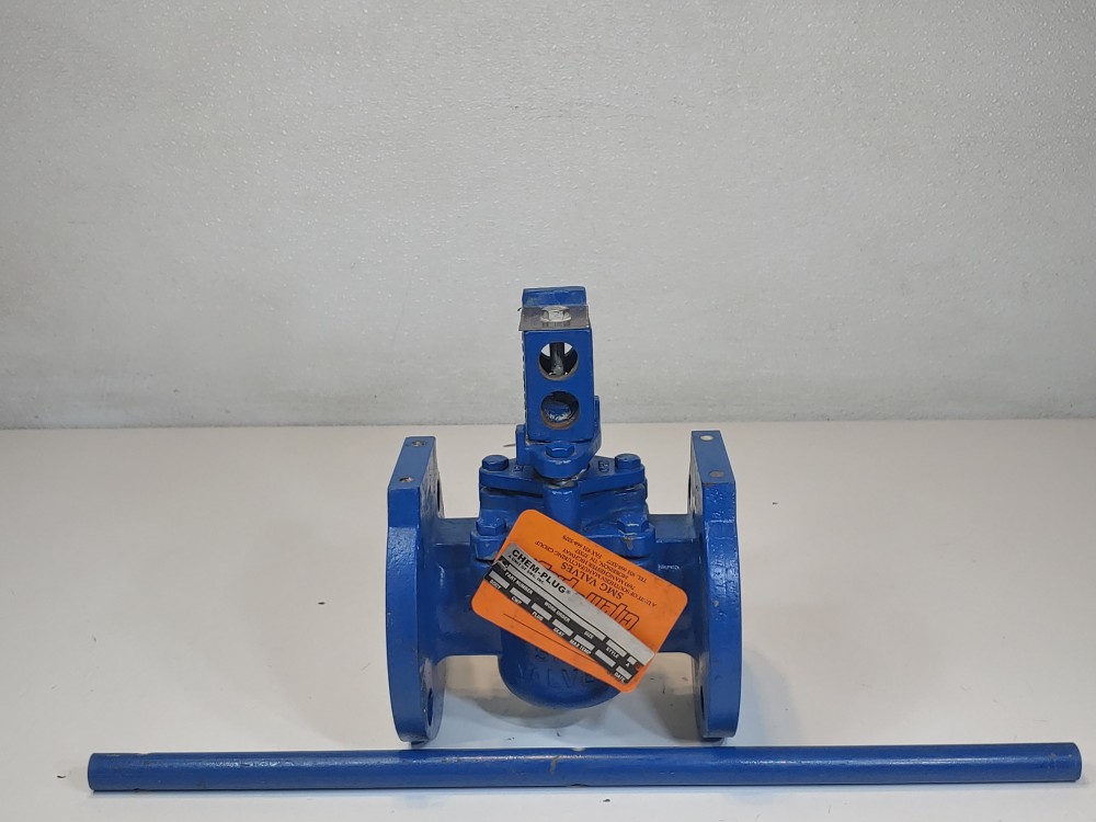 SMG Chem-plug 2" 150# Flanged Plug Valve Style: F12W PN: 02.0V022JLF1D