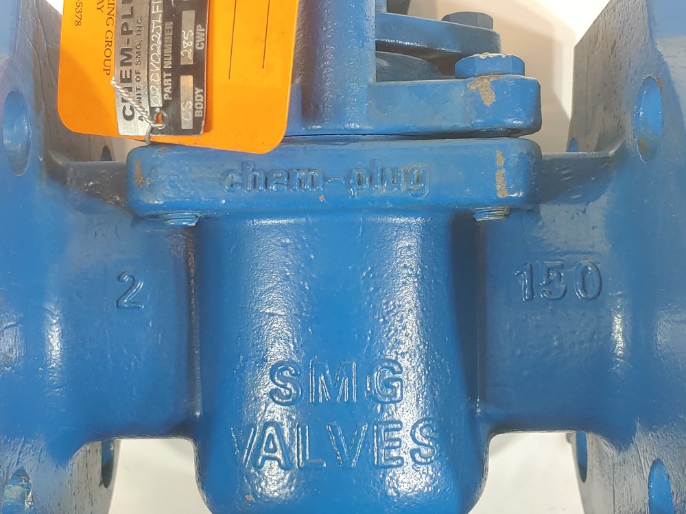 SMG Chem-plug 2" 150# Flanged Plug Valve Style: F12W PN: 02.0V022JLF1D