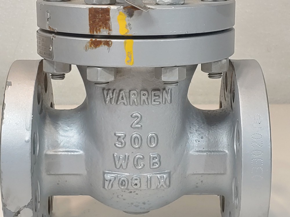 Warren 2" 300# WCB RF Gate Valve Figure # 1305-8-624