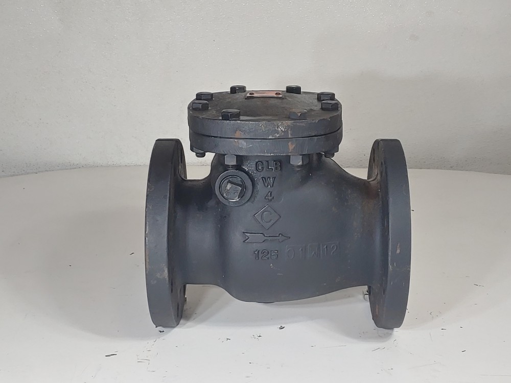 Stockham 4" 125# Cast Iron Flanged Swing Check Valve 125 WOG