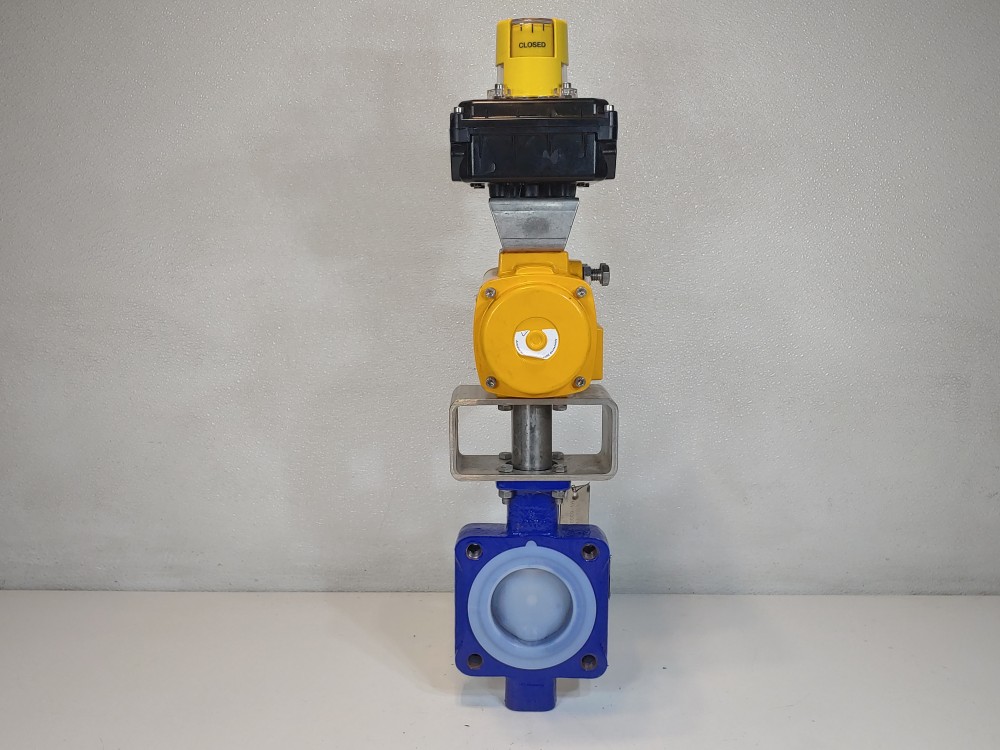 EL-O-MATIC F0100U Pneumatic Actuator  8 Bar (120 PSI) w/ Amresist 3" 150 PSIG