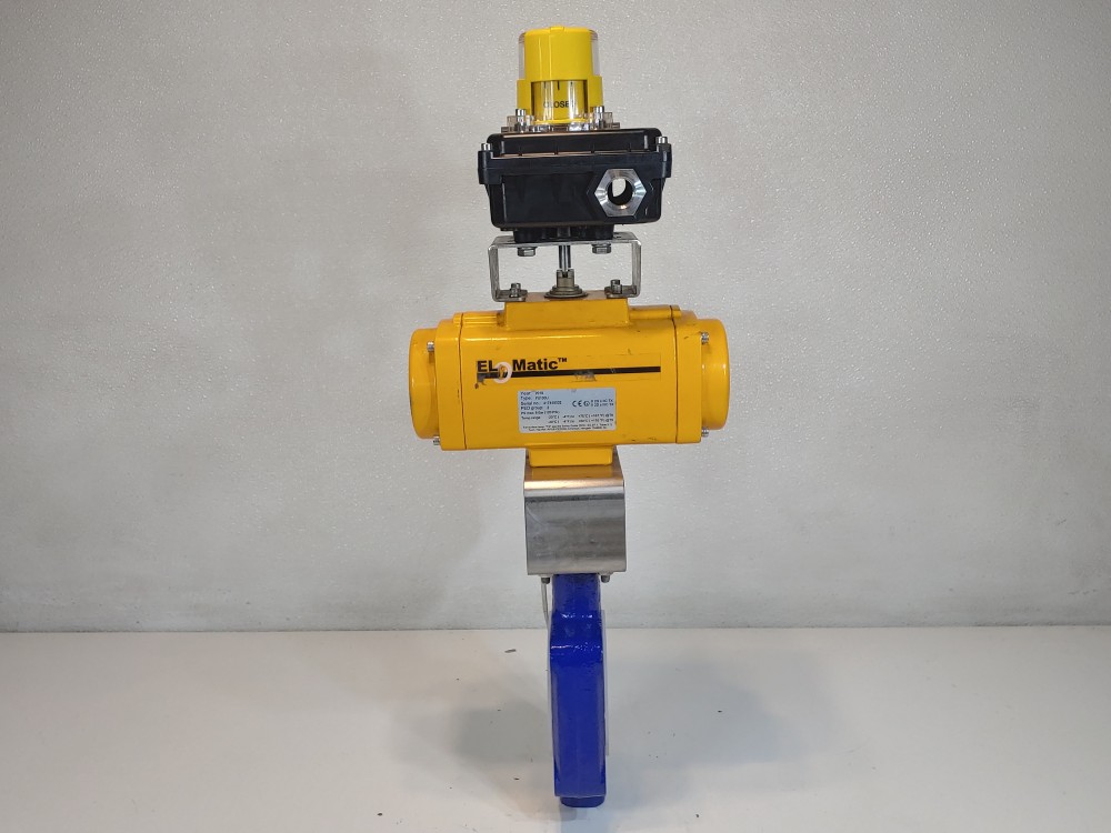 EL-O-MATIC F0100U Pneumatic Actuator  8 Bar (120 PSI) w/ Amresist 3" 150 PSIG