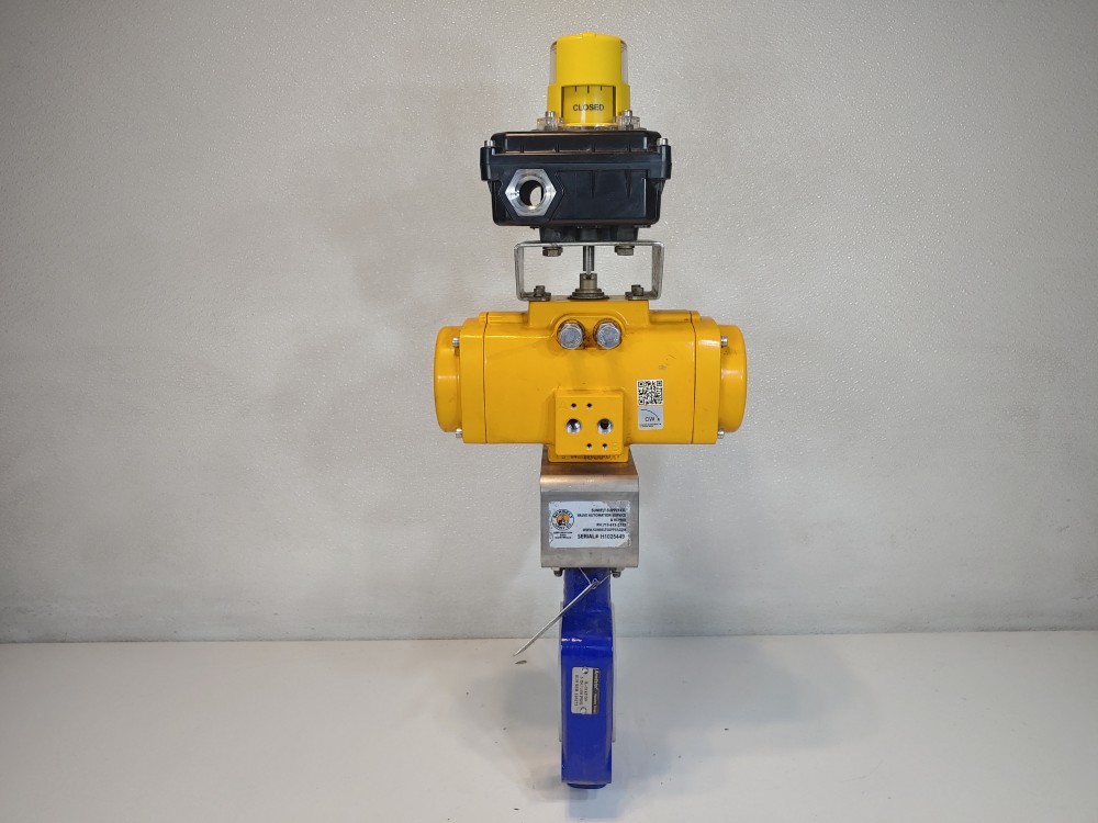EL-O-MATIC F0100U Pneumatic Actuator  8 Bar (120 PSI) w/ Amresist 3" 150 PSIG