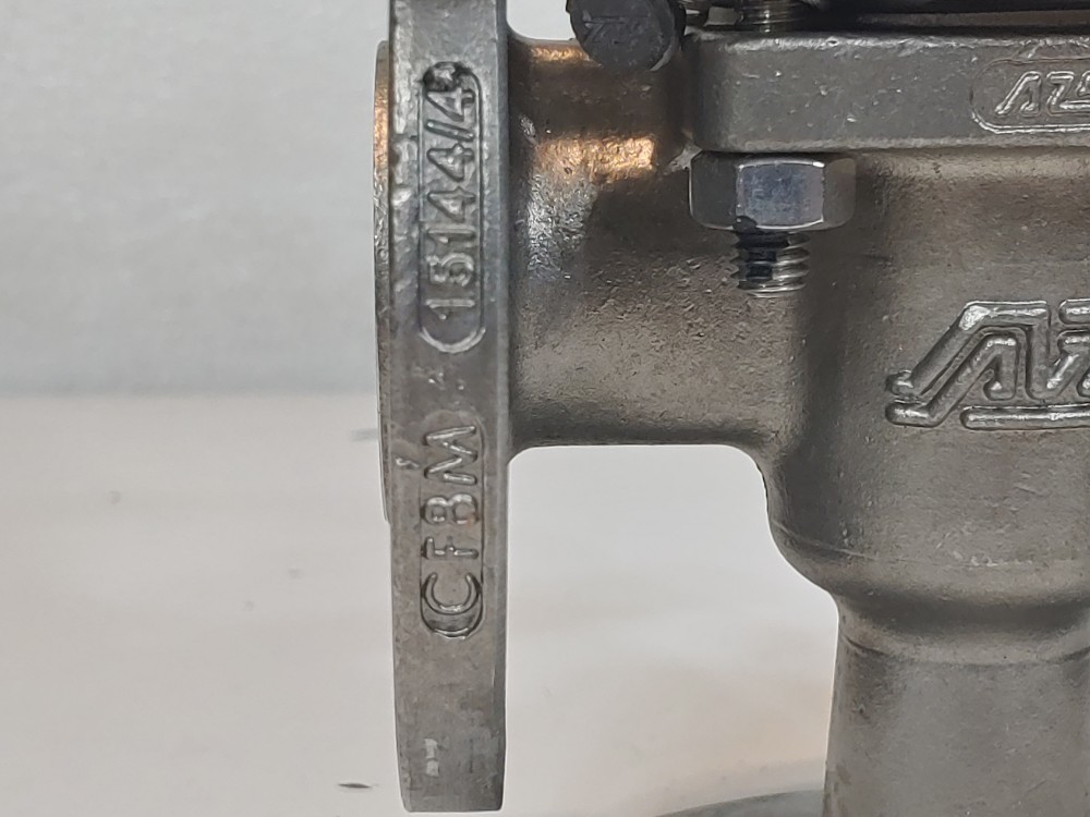 AzZ 1" 150# CF8M 3-Way RF Flanged Plug Valve