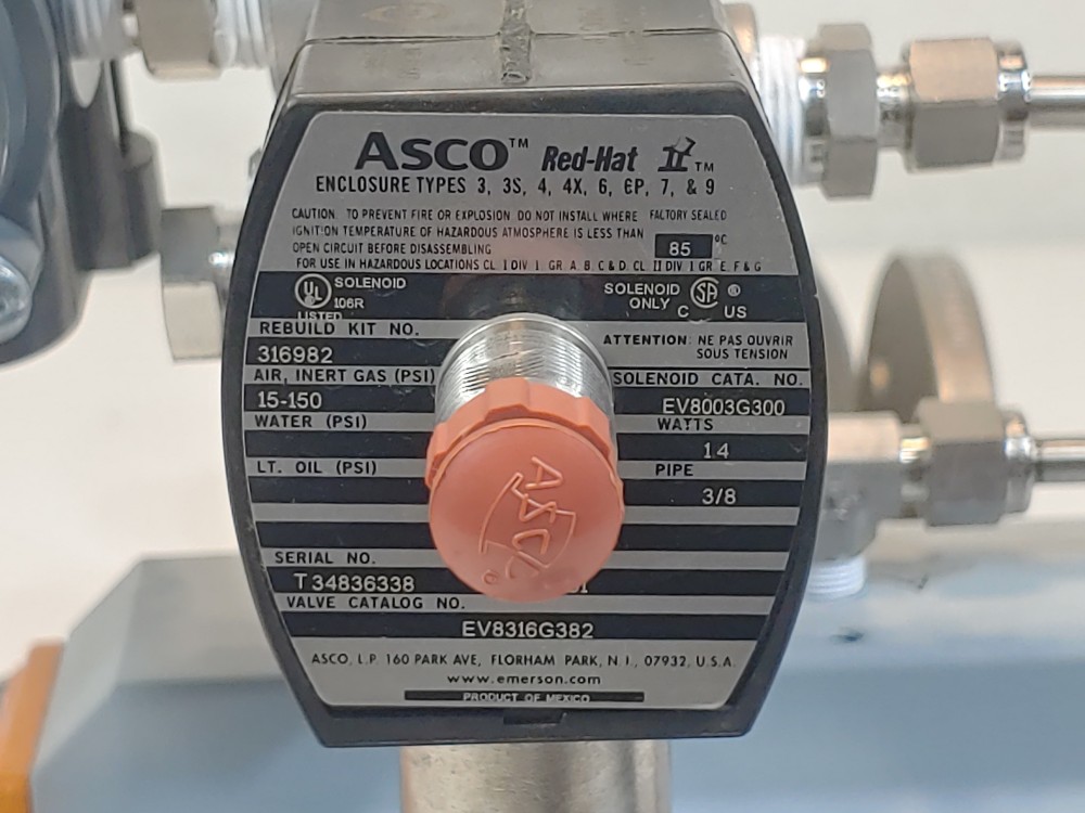 AZ Armaturen 1" 150# CF8M 3-Way Flanged Plug Valve w/Actuator & Limit Switch 