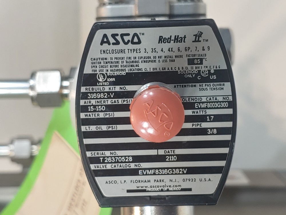 Durco Flowserve 1" 150# CF8M Flanged 3-Way Plug Valve w/Actuator PN: B125S10