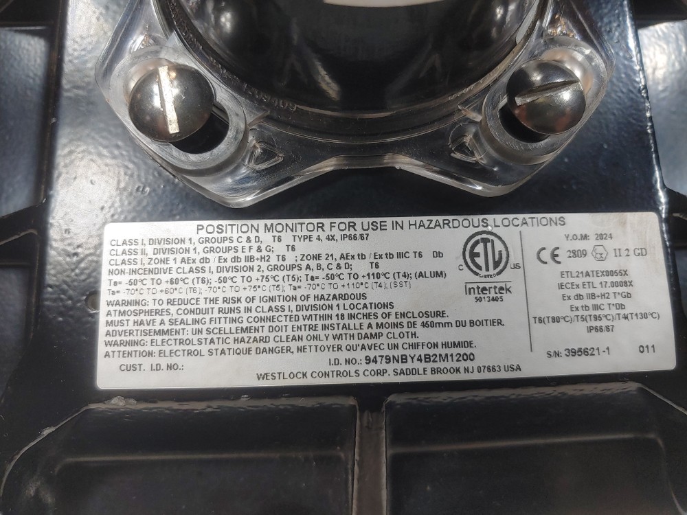 Durco Flowserve 1" 150# CF8M Flanged 3-Way Plug Valve w/Actuator PN: B125S10
