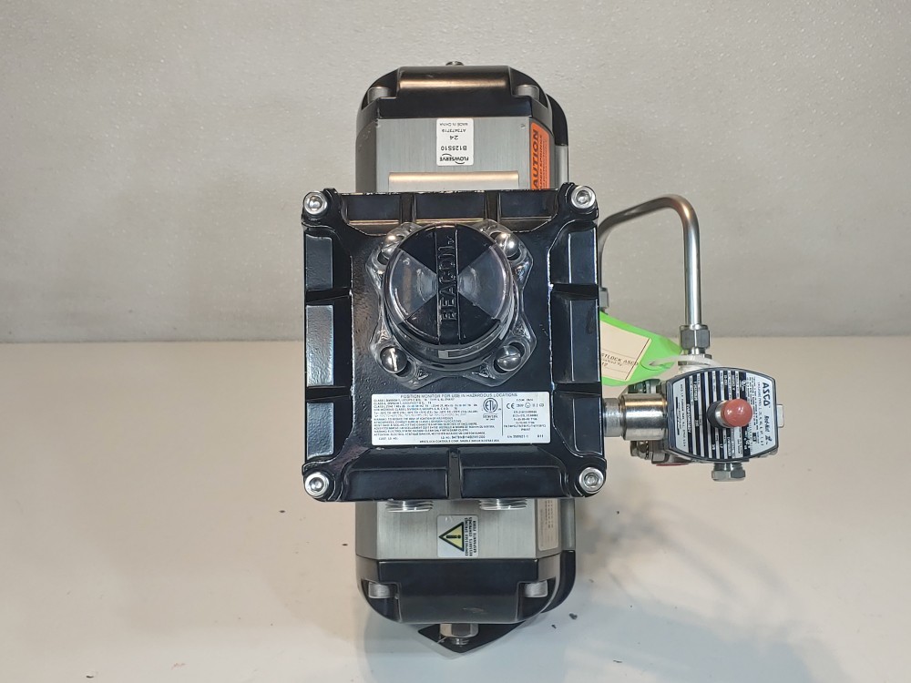 Durco Flowserve 1" 150# CF8M Flanged 3-Way Plug Valve w/Actuator PN: B125S10