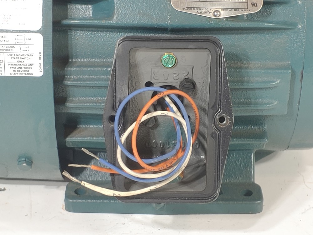 Baldor Reliance 3HP Severe-E Duty Motor 3500 RPMS ECP3660T-4