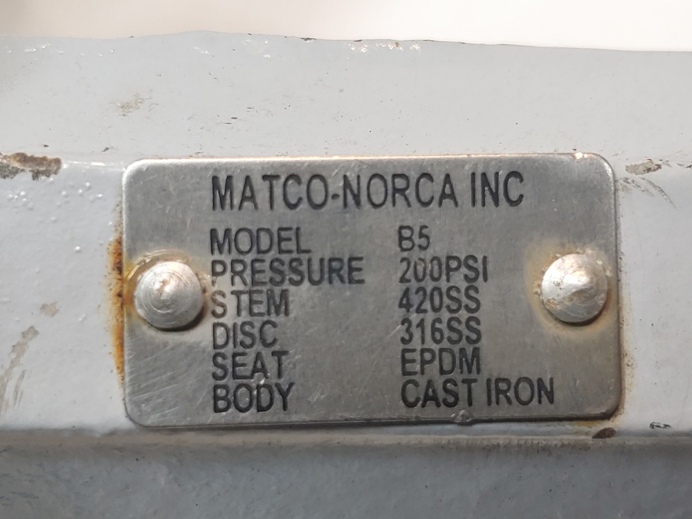 Matco Style B5 Lug Gear 3" Butterfly 316SS Disc