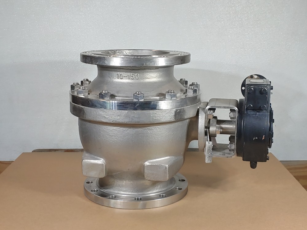 Warren 10" 150# CF8M 2-PC Full Port Ball Valve Figure: 6156FS-G w/ Gear Operator