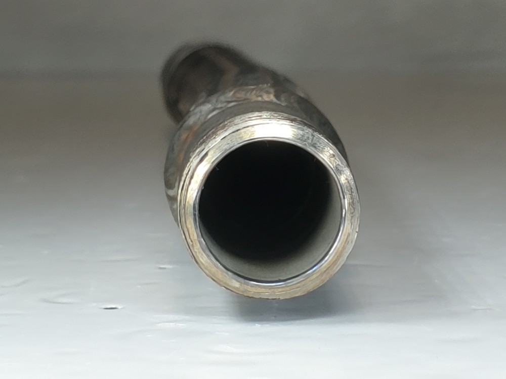 Merit Braided Flex Hose 1" x 16-1/8" 304, Fitting 3/4" MNPT Both Ends 304 SS