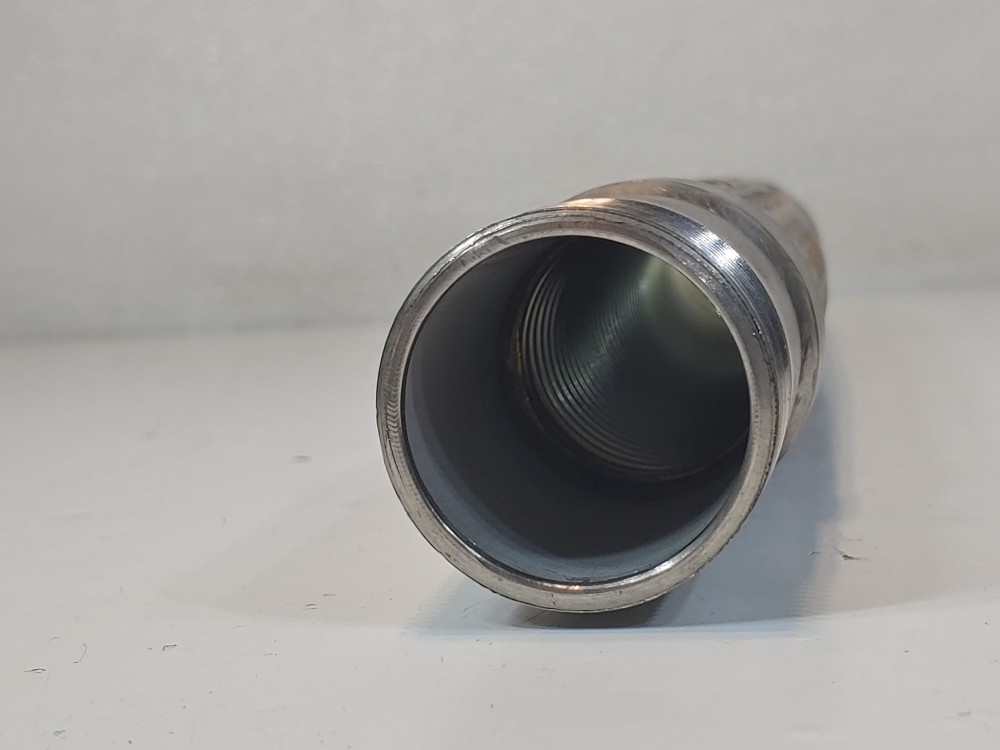 Braided Flex Hose 2" x 18" 304 , Fitting 1-1/2" MNPT Both Ends 316