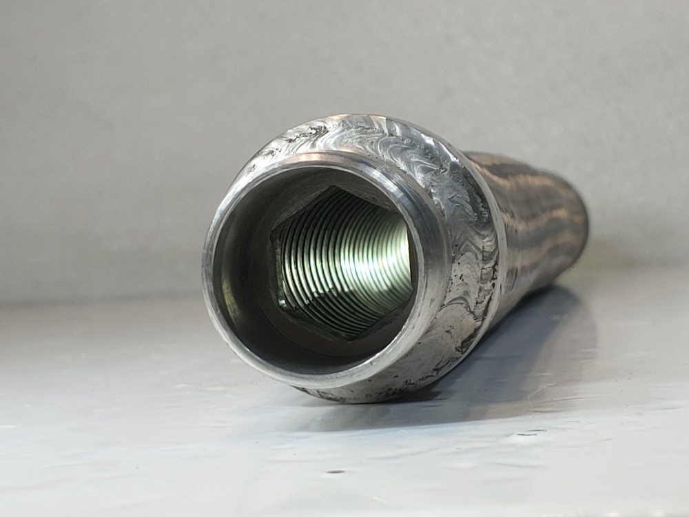 North Flex Braided Flex Hose 2" x 27" 304, Fitting 1-1/4" MNPT Both Ends 316