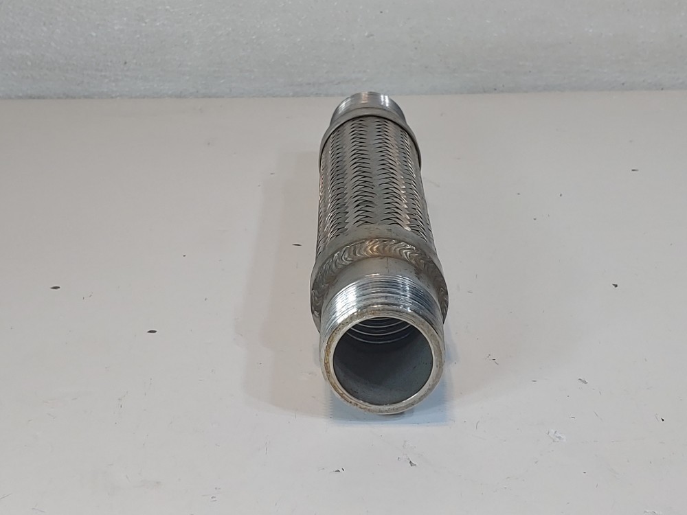 Braided Hose 2" x 12" 304, Fitting 1-1/2" MNPT Both Ends
