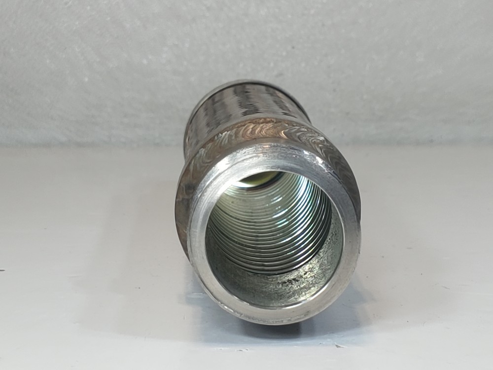 Braided Hose 2" x 12" 304, Fitting 1-1/2" MNPT Both Ends