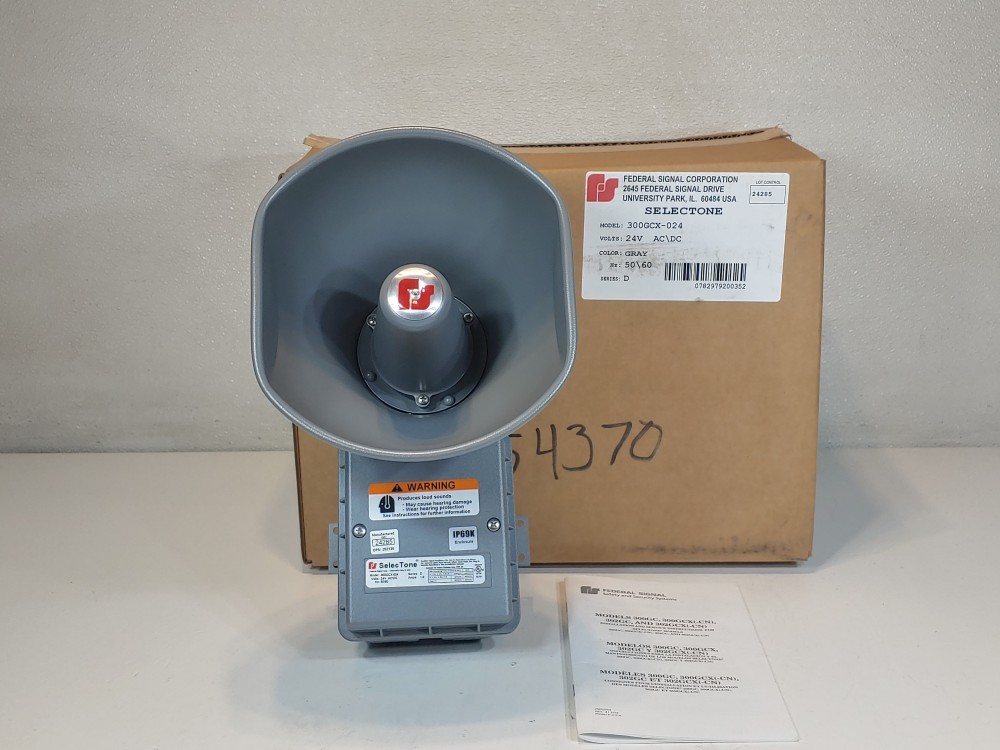 Federal Signal SelecTone 15W Amplified Speaker Model: 300GCX-024