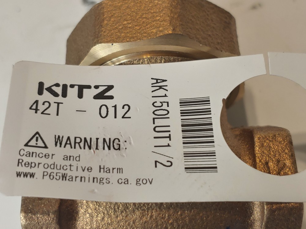 Kitz #42T Bronze Gate Valve 150S 300WOG / AK150LUT