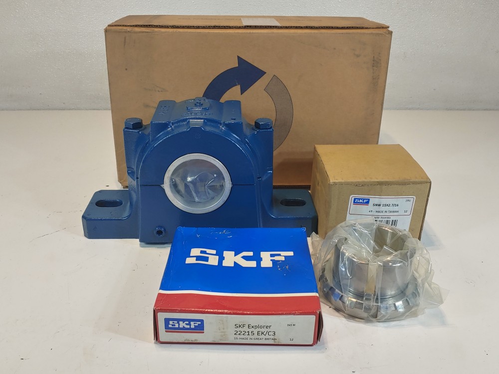 SKF Pillow Block Bearing Unit-2-3/16"Bore,w/Mount, Bearing, Housing SAF1513/C3