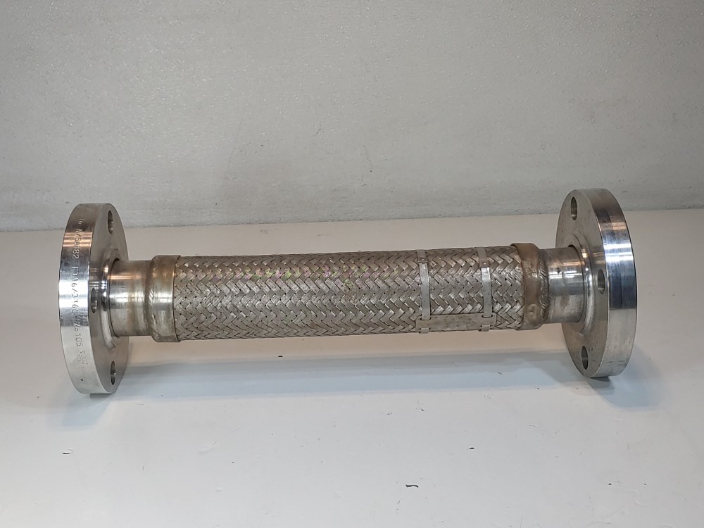 GHX Braided Flex Hose 2" x 17" 304 with (2) 2" 150# 316 Floating Flange