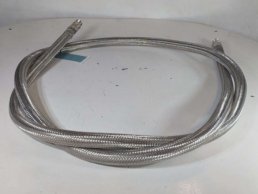 GHX Braided Flex Hose 1" x 15' MXM 316 AF9755 Hose, 1" NPT 316 Fitting Both Ends