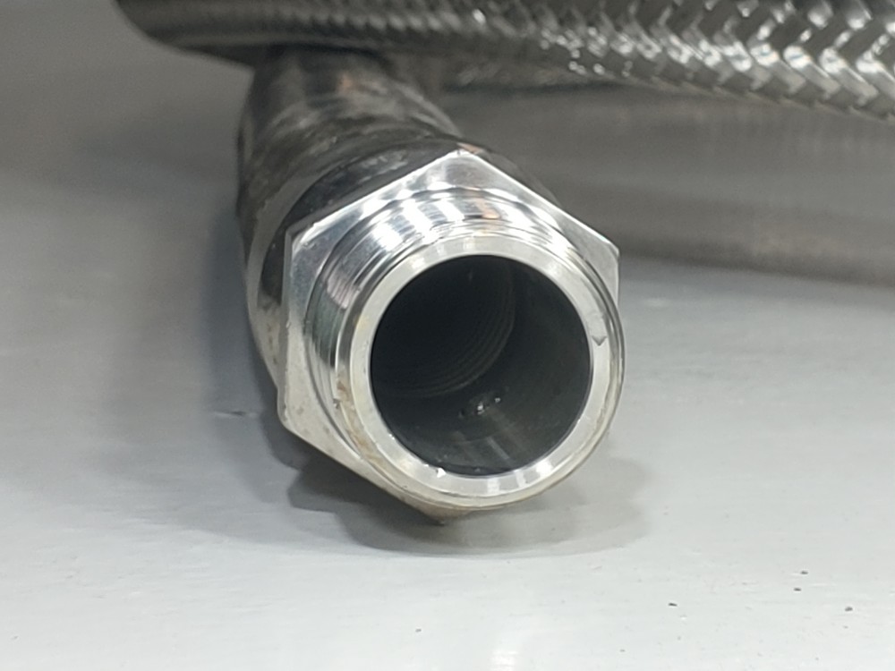 GHX Braided Flex Hose 1" x 15' MXM 316 AF9755 Hose, 1" NPT 316 Fitting Both Ends