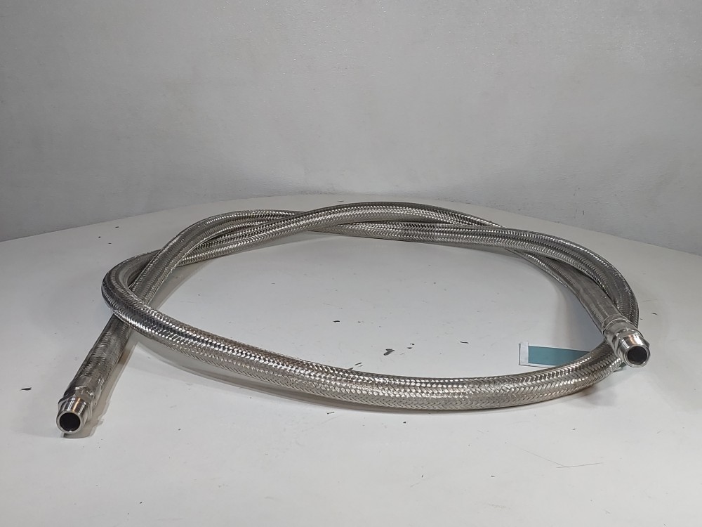 GHX Braided Flex Hose 1" x 15' MXM 316 AF9755 Hose, 1" NPT 316 Fitting Both Ends