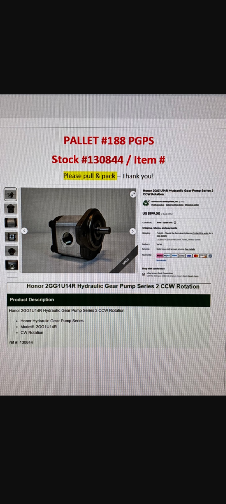 Honor 2GG1U14R Hydraulic Gear Pump Series 2 CCW Rotation 