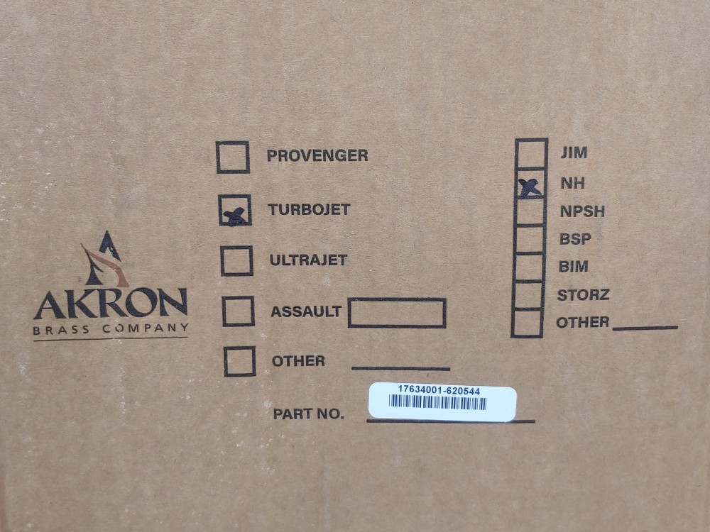 Akron 1763 Turbojet Wide Range Nozzle Pistol Grip, 1-1/2" NH