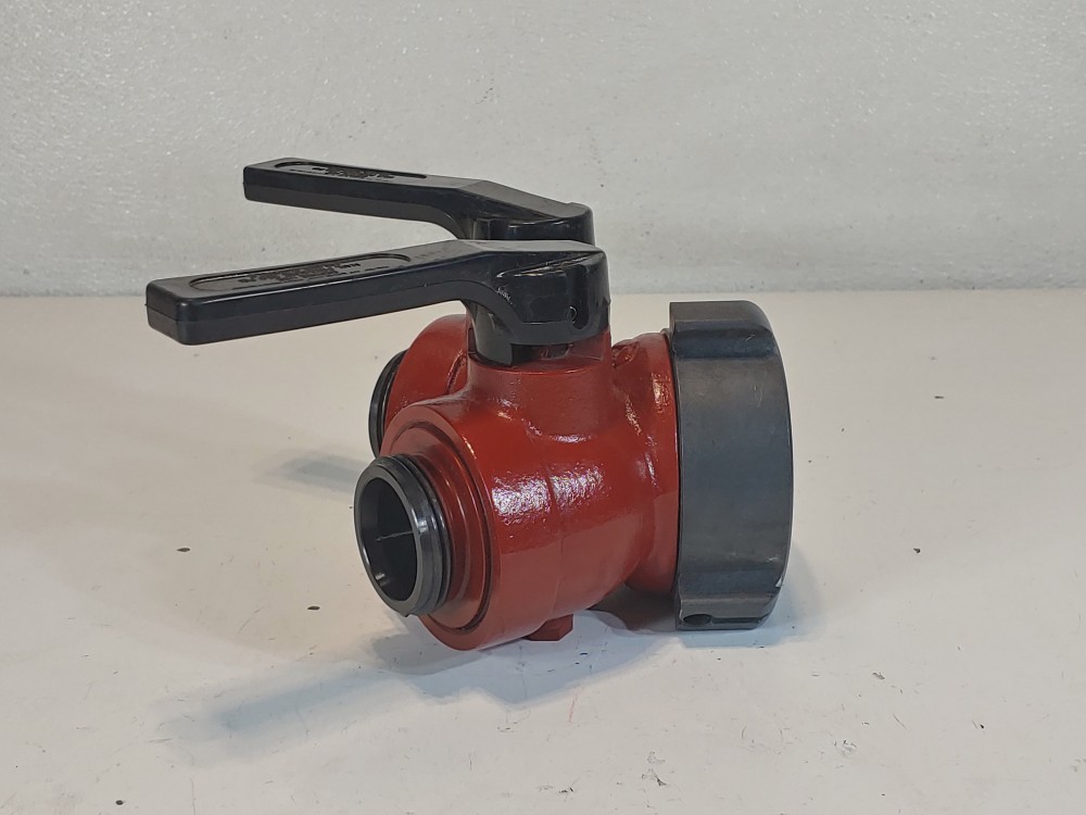Akron 2581 Leader Line Wye Hose Adaptor 2-1/2"F x 1-1/2"M w/Polymer Handle 