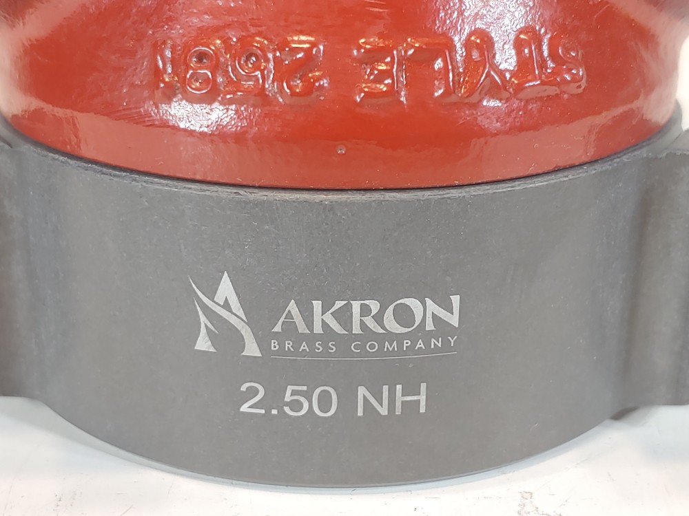 Akron 2581 Leader Line Wye Hose Adaptor 2-1/2"F x 1-1/2"M w/Polymer Handle 