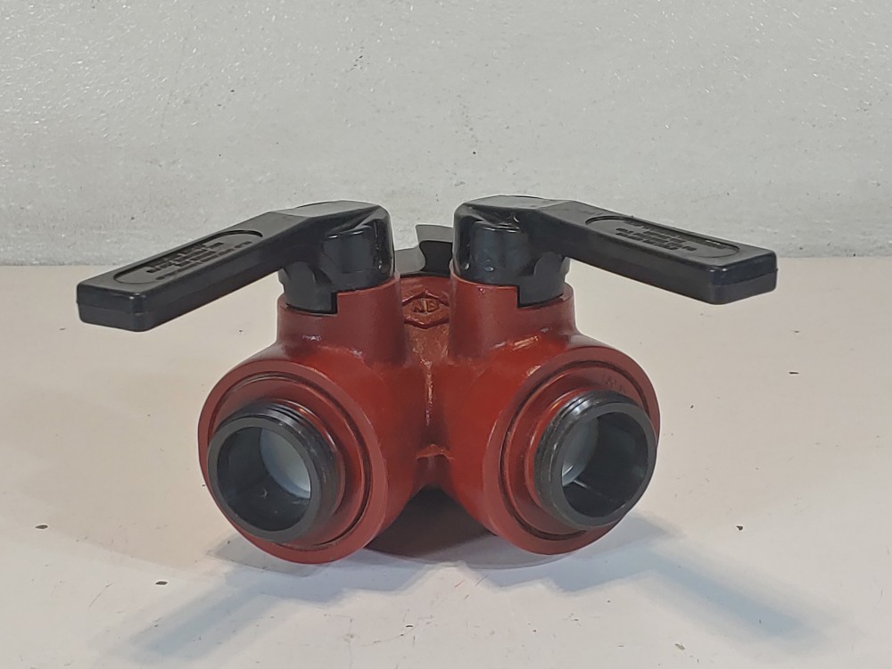 Akron 2581 Leader Line Wye Hose Adaptor 2-1/2"F x 1-1/2"M w/Polymer Handle 