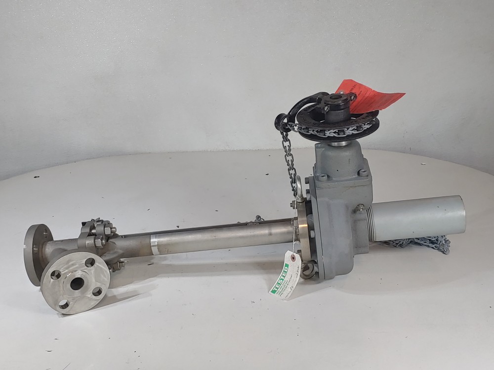 Strahman 1" 600# FLG Sampling Valve w/Rotork Gear & Babbitt Chain Sprocket Rim